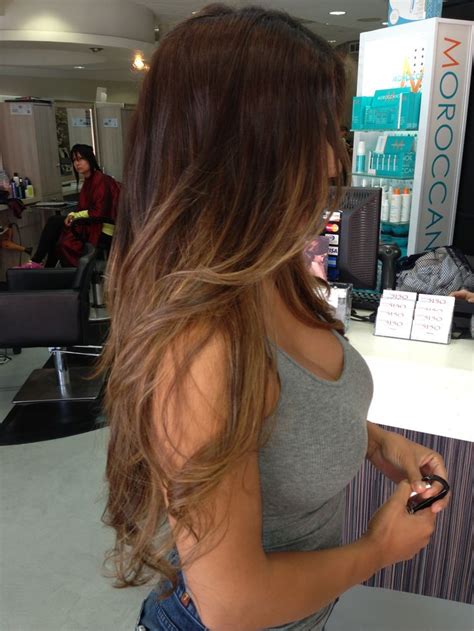 Perfect brown to grey ombre Blonde ombre effect on long hair | Hairstyles | Hair-photo.com
