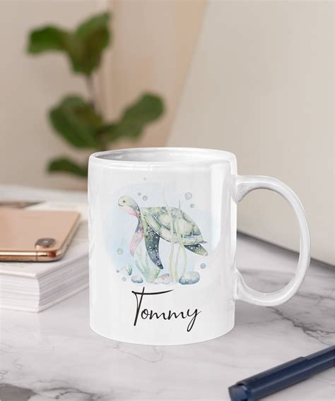 Personalized Turtle Mug Turtle Gifts Turtle Gift For Her Etsy
