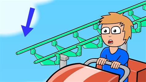 Rollercoaster Crash Animation Test Youtube