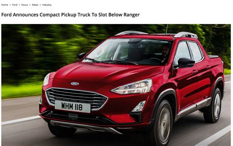 New Ford Pickup Coming Smaller Than Ranger 2019 Ford Ranger And