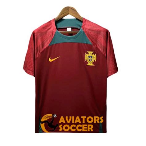 Buy Training Portugal Shirt Jersey Red Green 2022 2023 Thailand