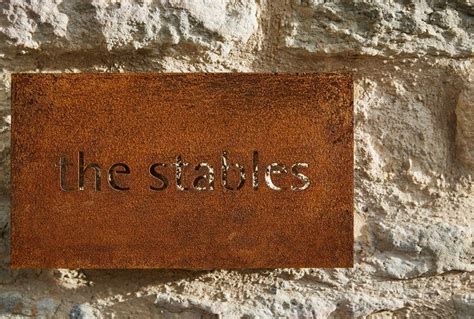 Custom Corten Steel Signage Personalised For Your Home Or Etsy In