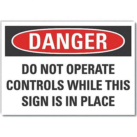 Lyle Machine And Operation Danger Label Polyester Adhesive Sign