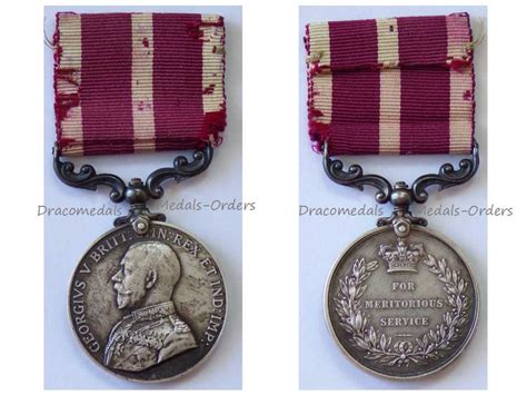 Britain Wwi Meritorious Service Medal King George V British Military