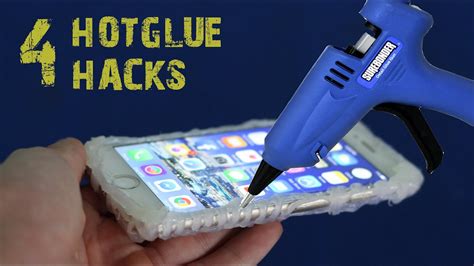 4 Amazing Things Can Be Made With A Hot Glue Gun Hot Glue Hacks Youtube