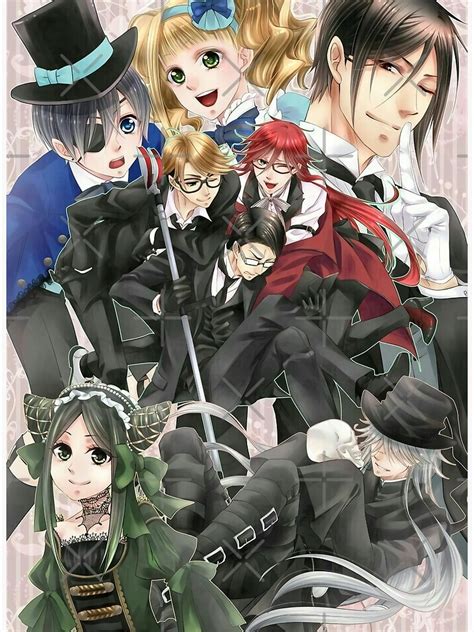 Black Butler All Characters Poster For Sale By Randy Tucker Redbubble