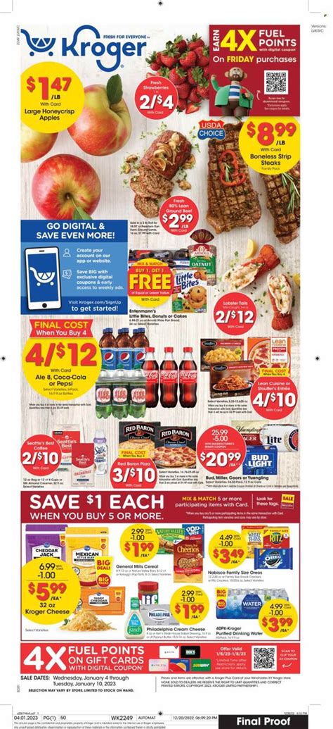 Kroger Ky Weekly Ad Flyer Specials January 4 To January 10 2023