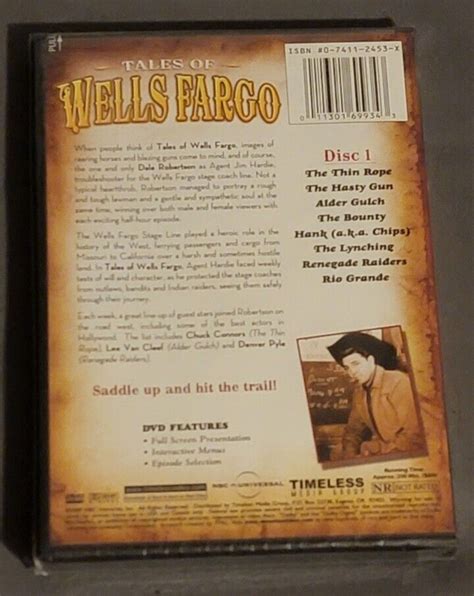 Tales Of Wells Fargo 8 Episodes Dvd 2012 For Sale Online Ebay