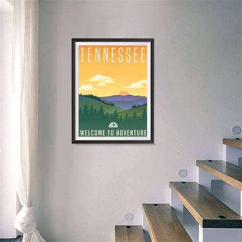 Tennessee Retro Travel Poster