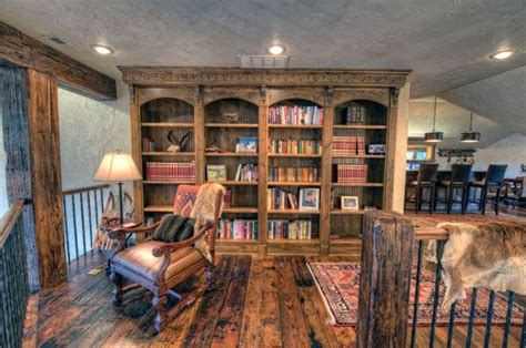 Rustic Library Look Home Office Library Home Office Design Library