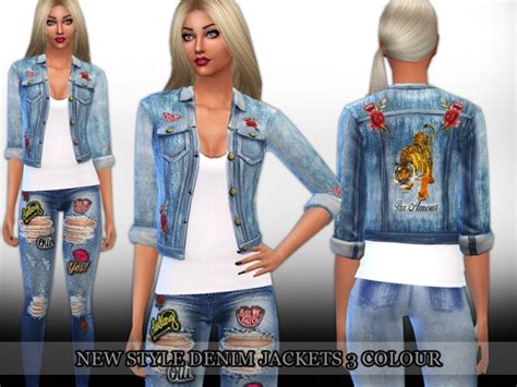 The Sims Resource New Style Denim Jackets By Saliwa Sims 4 Downloads