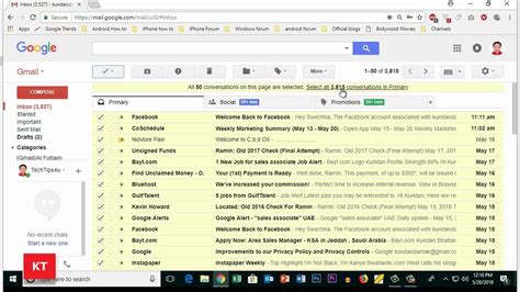 How To Delete A Lot Of Emails At Once In Gmail