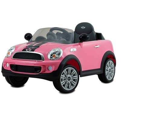 Pink Mini Cooper Roadster 6v Ride On With Remote Control