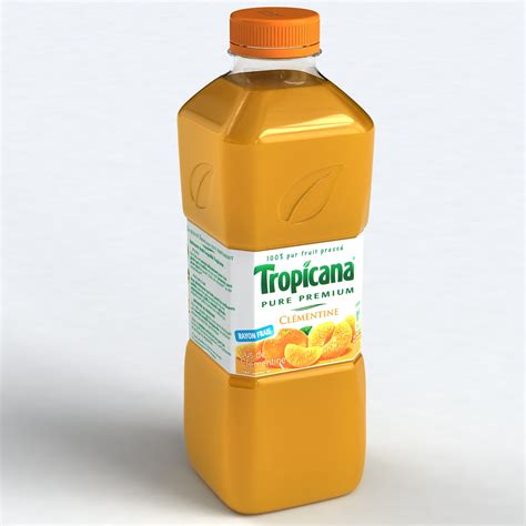 Tropicana Orange Juice Bottle 3d Model 39 Max 3ds C4d Ma Obj