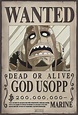 ABYstyle - ONE PIECE - "Wanted Usopp New" Poster (52x35) : Amazon.co.uk ...