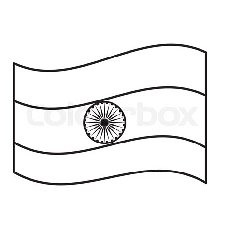 Flag Of India Stock Vector Colourbox