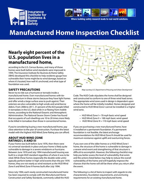 Manufactured Home Inspection Checklist Templates At