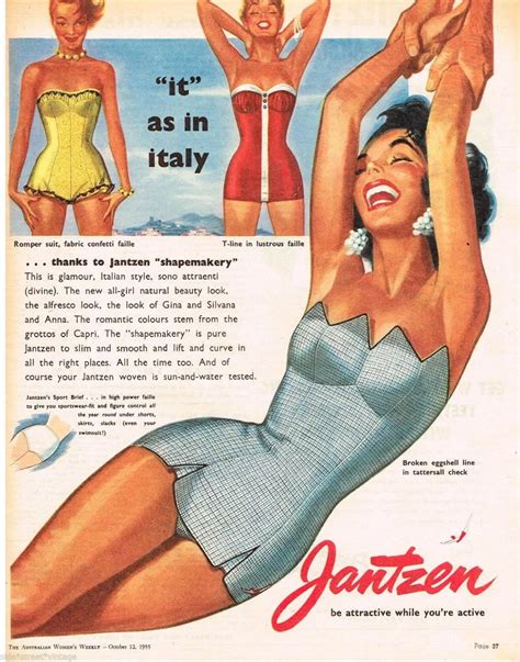 1955 Jantzen Swimsuit Ad Australia Retro Swimwear Australian Vintage Jantzen