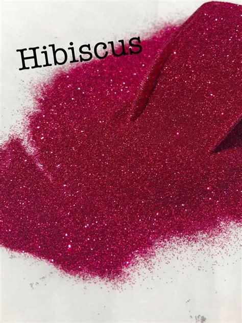 Hibiscus Pink Ultra Fine Loose Glitter Polyester Glitter Etsy Loose