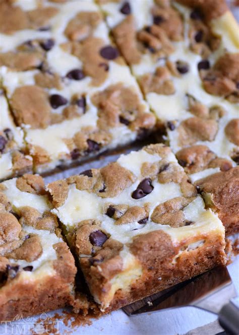 These Easy Chocolate Chip Cookie Cheesecake Bars Are Made With Just Chocolate Chip Cheesecake