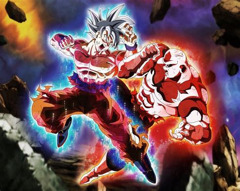Goku Ultra Instinto Dominado Ataca A Jiren Dragon Ball Super Dibujo De