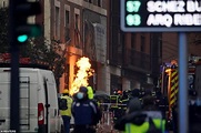 Building is destroyed by an explosion in Madrid | Daily Mail Online