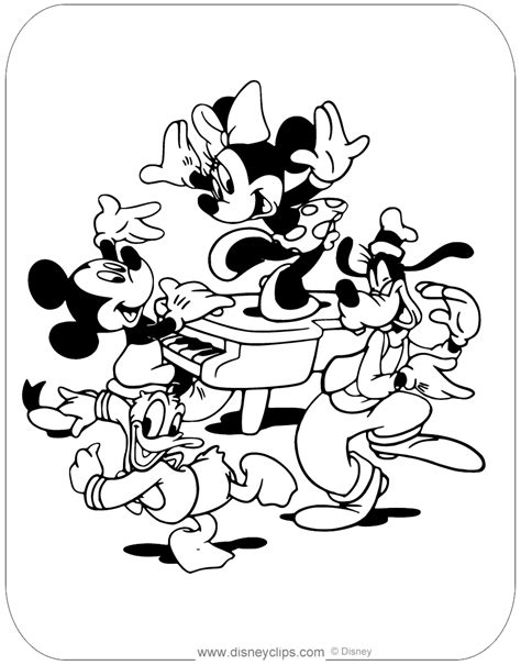 Printable Mickey And Friends Coloring Pages