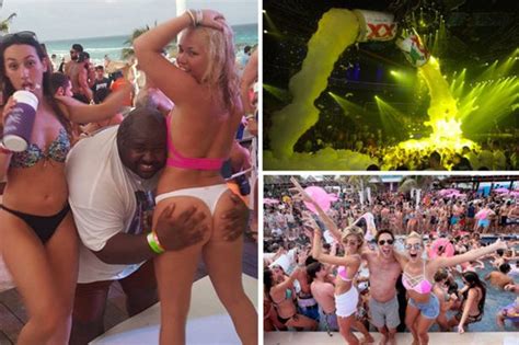 Cancun Carnage Boozed Up Brits Party Hard In New Magaluf During Spring Break Madness Daily Star