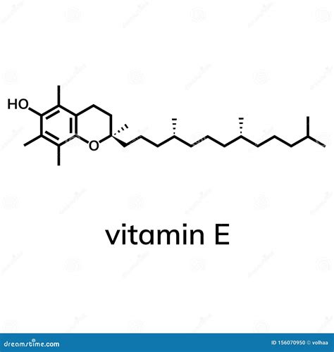 Vitamin E Alpha Tocopherol 3d Illustration Of Molecular Structure