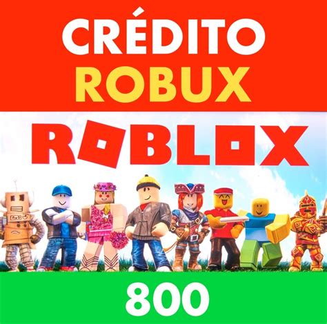 800 Robux Credito Roblox Mercado Livre