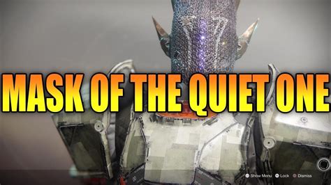 Mask Of The Quiet One Titan Exotic Helmet Destiny 2 Youtube