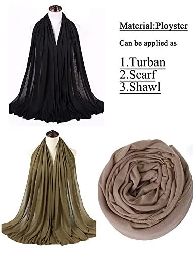 Harewom 3pcs Head Wraps For Black Women Turban Headwraps Stretchy