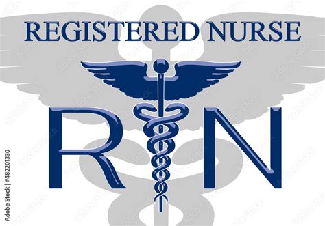 Registered Nurse Graphic Emblem A Is An Illustration Of A Registered