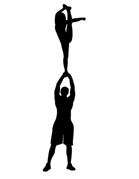Cheerleading Clipart Stunt
