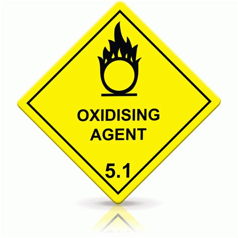 Buy Oxidising Agent Labels Hazard Warning Diamonds