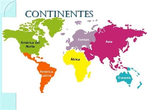 Continentes Y Oceanos En Inglés Imagui