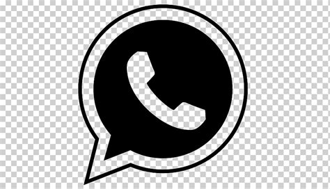 Whatsapp Iphone Whatsapp Logo Monochrome Black Png Klipartz
