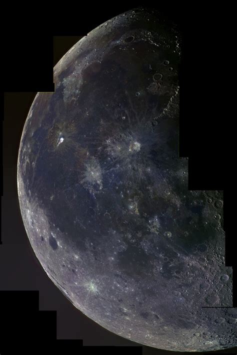 Color Lunar Mosaic 5th December F15 Lunar Observing And Imaging