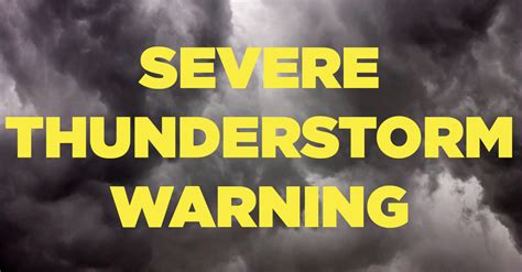 Severe Thunderstorm Warning For Knox County Knox County News