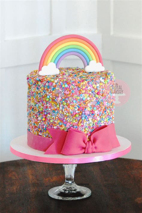 Rainbow Sprinkle Cake Rainbow Sprinkle Cakes Custom Cakes Sprinkle Cake
