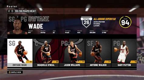 Nba 2k19 All Time And Classic Teams List Starting Lineups And Player