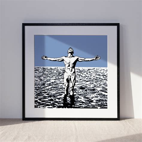 Male Swimmer Art Print Skinny Dipping Queer Art Male Body Hot Guy Tasteful Male Nude Male Form