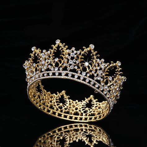 Frcolor Vintage Crystal Rhinestone Bridal Wedding Crown Bling Tiara