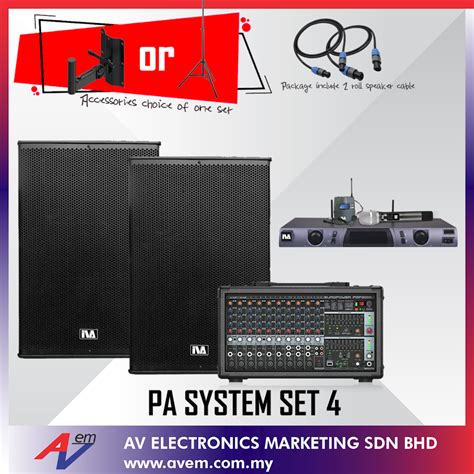 Pa System Set 4 Pa System For Catering Pa System For Semi Outdoor