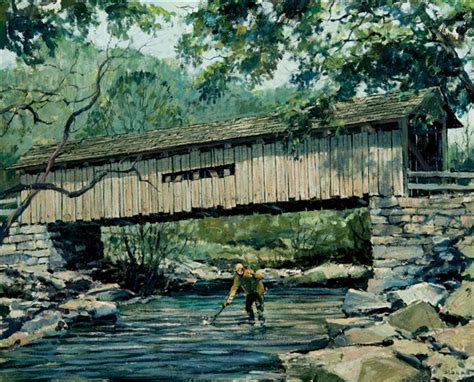 Old Covered Bridge By Eric Sloane On Artnet
