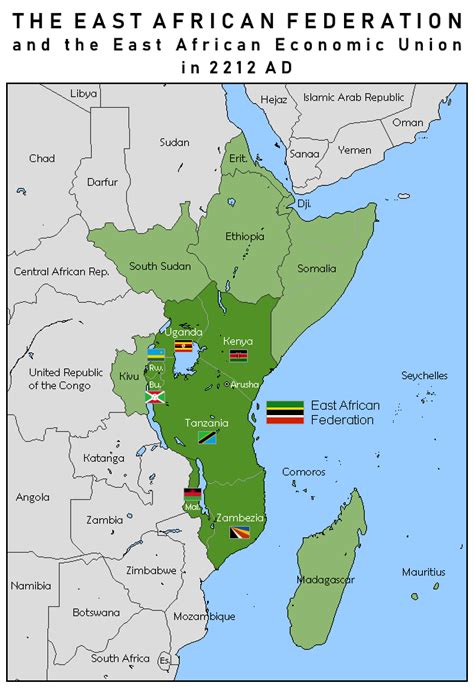 The East African Federation Hegemon Of The Continent Rimaginarymaps