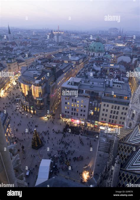 Vienna Cityscape Stephansplatz And Beyond The View From The