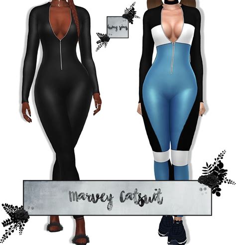 Marvey Catsuit At Lumy Sims Sims 4 Updates