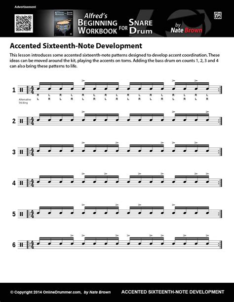 Accented Sixteenth Note Development