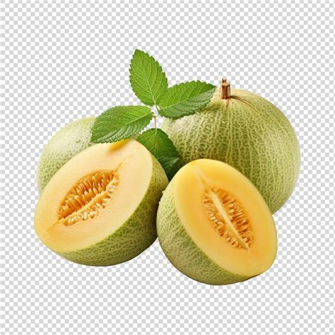 Premium Psd Melon Galia Isolated On Transparent White Background